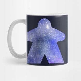 Blue Space Star Meeple | Board Game Fan Mug